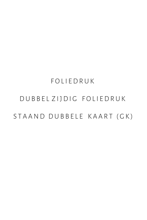 blanco staand dubbel