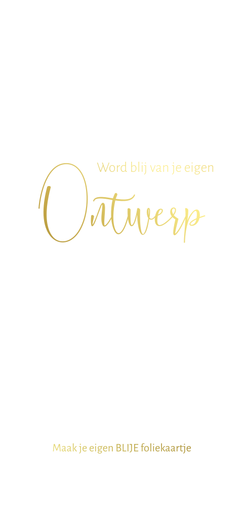 Zelf ontwerpen folie langwerpig enkel
