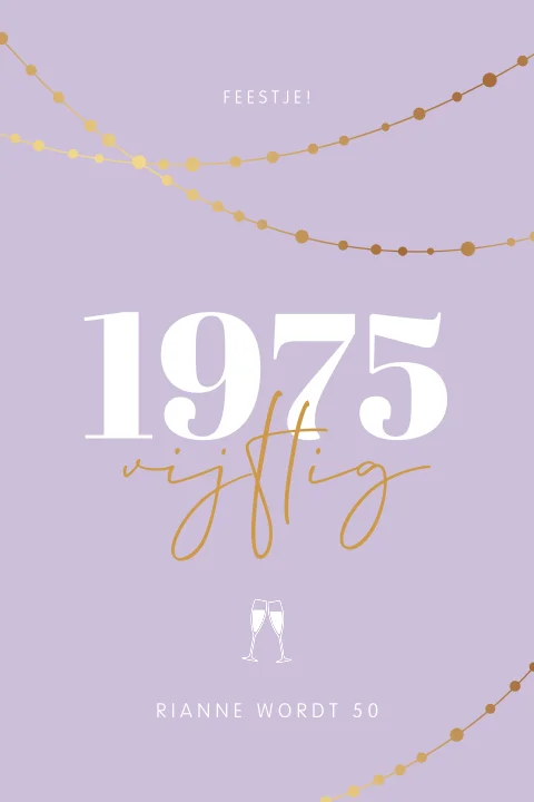 uitnodiging maken 50 jaar sarah