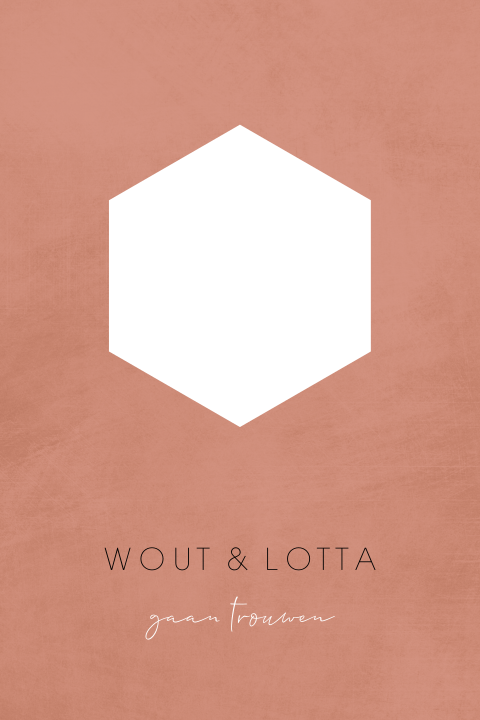 Uitsnede trouwdatum trouwkaart met spot-uv