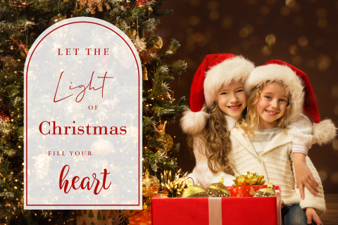 Kerstkaart met eigen foto en christelijke tekst