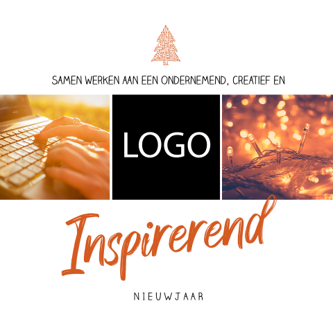 Zakelijke kerstkaart met eigen logo voor ict'ers