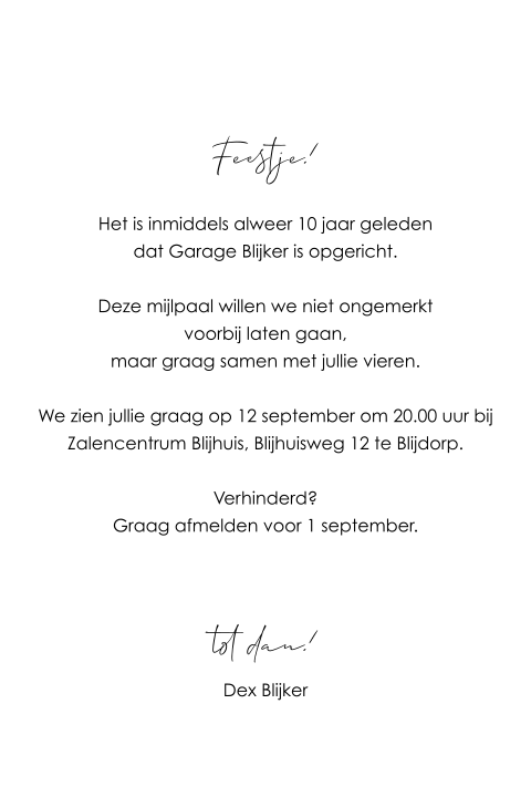 Kaart binnenkant