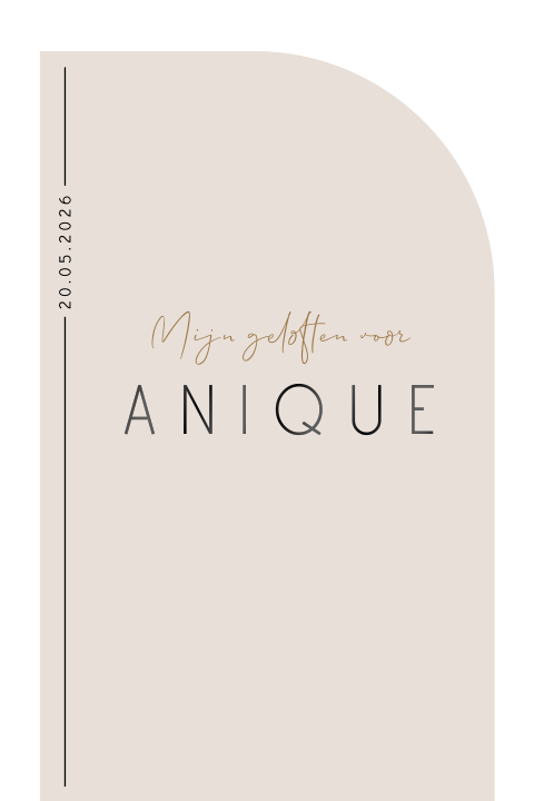 Trouw geloftenboekje met hoogglans en basic design