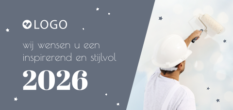 Zakelijke kerstkaart voor schildersbedrijf