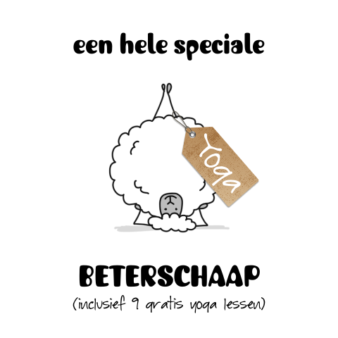 Yoga beterschaap wenskaart