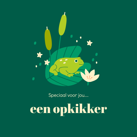 Kaart beterschap ''speciaal voor jou een opkikker''