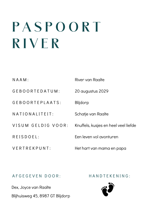 Kaart binnenkant
