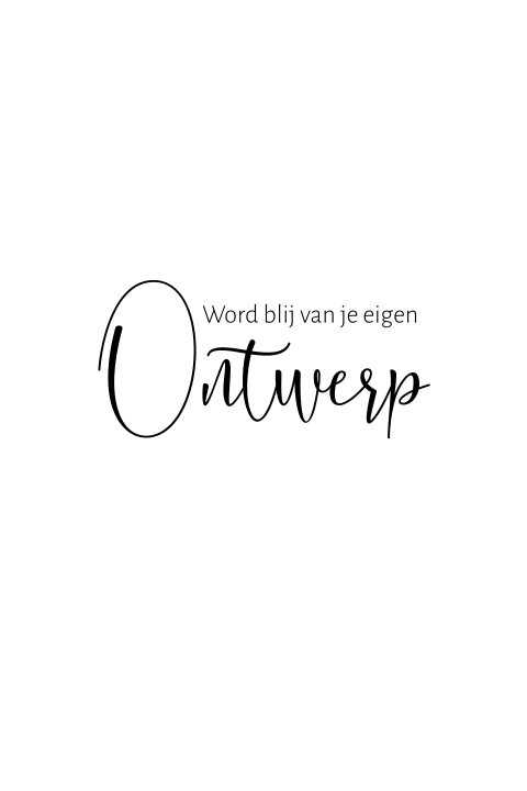 Kaart zelf ontwerpen in een ovale vorm