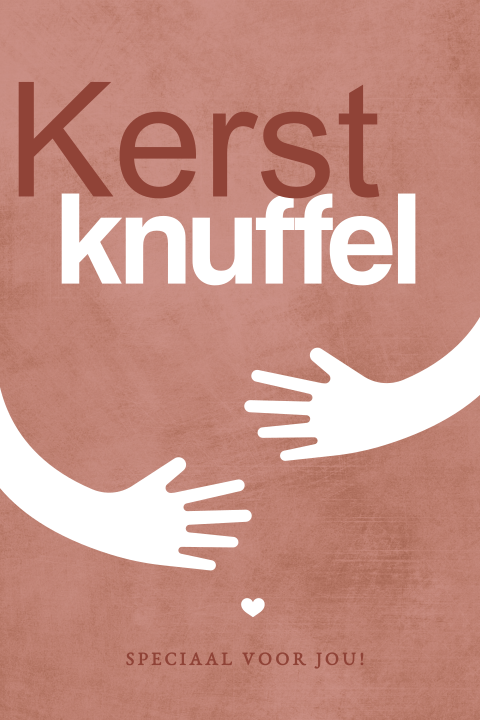 Kerst knuffel speciaal voor jou hippe kerstkaart