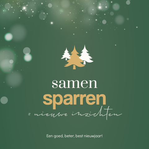 Zakelijke kerstkaart: samen sparren nieuwe inzichten