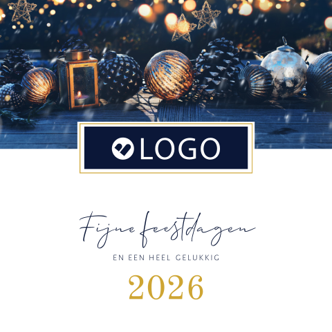 Kerstkaart goed doel Ronald McDonald Huis Zwolle met logo