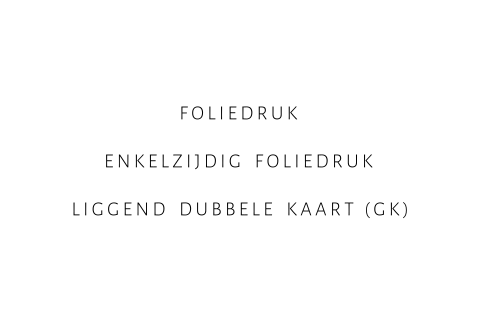 blanco dubbel liggend