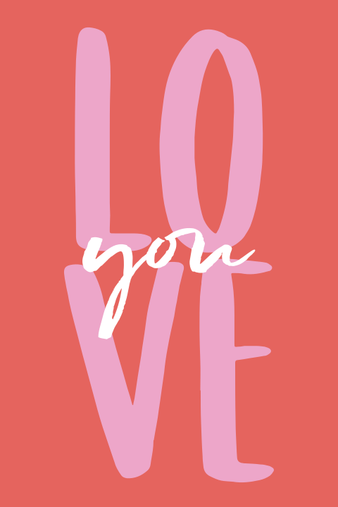 Love you valentijnskaart