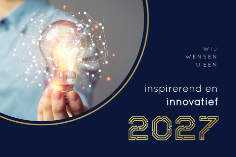 Innovatie en inspiratie zakelijke kerstkaart