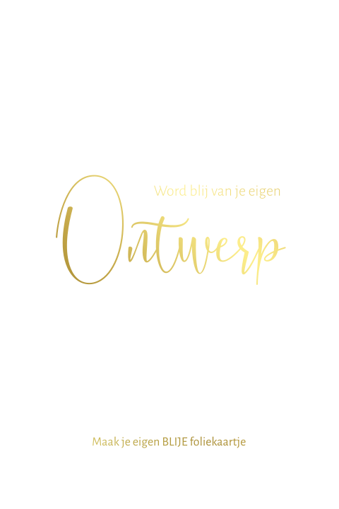 Zelf ontwerpen folie staand enkel