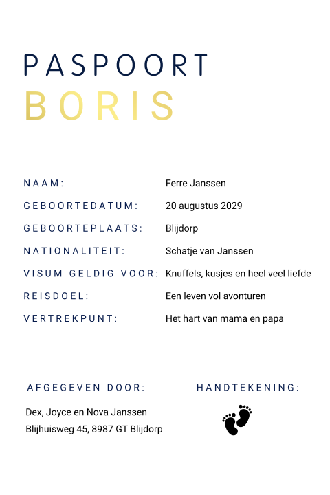 Kaart binnenkant