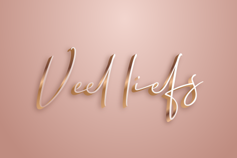 Wenskaart met veel liefs