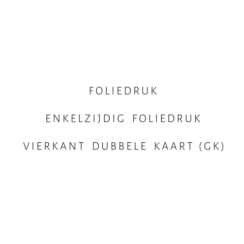 Blanco dubbel vierkant