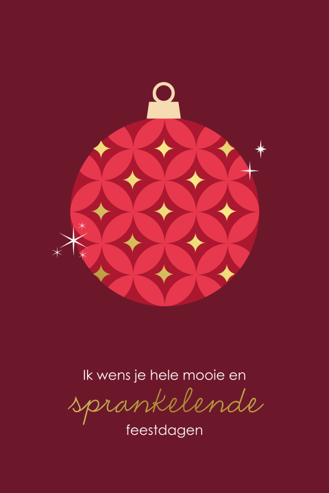 Goede doel Ronald McDonald Huis zakelijke kerstkaart met foliedruk