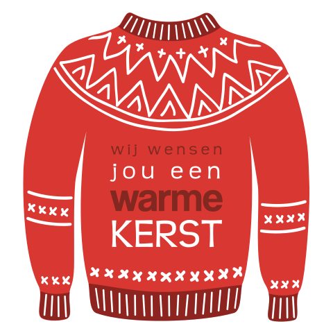 Kersttrui kerstkaart originele vorm