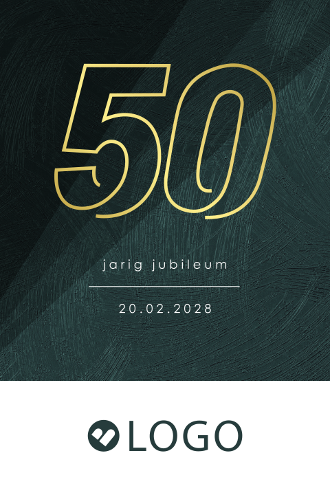 Kaart zakelijk jubileum 50 jaar