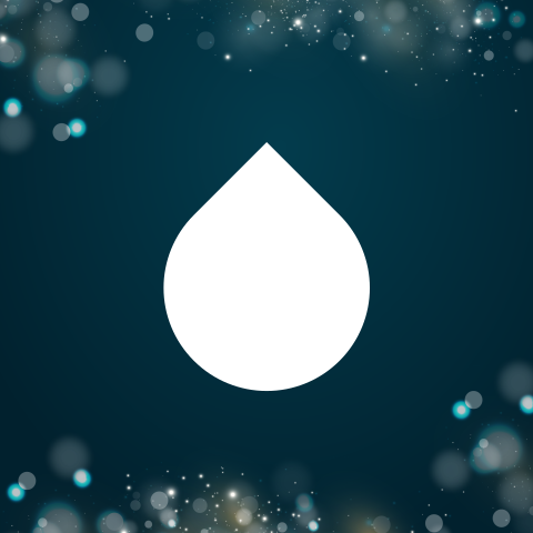 Unieke zakelijke kerstkaart met uitsnede waterdruppel