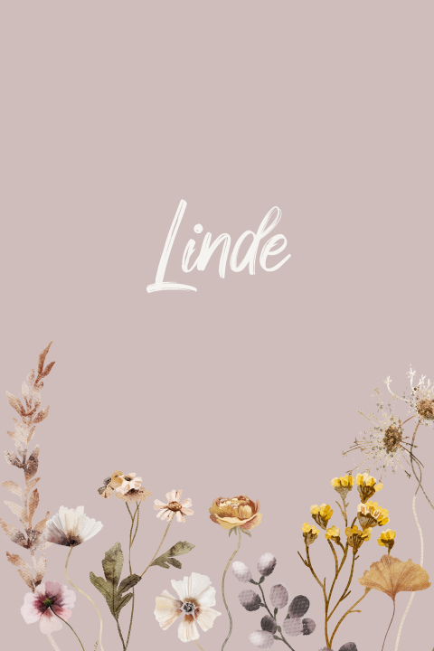 Rustig bloemen geboortekaartje voor een meisje