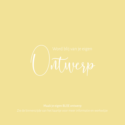 Vrolijke trendkleur zachtgeel voor eigen ontwerp