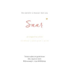 Aquarel silhouet kaartje meisje met gieter