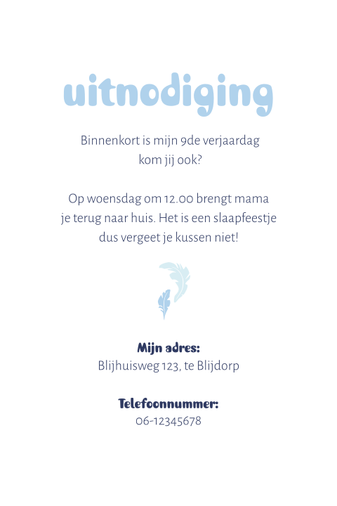 Kaart binnenkant