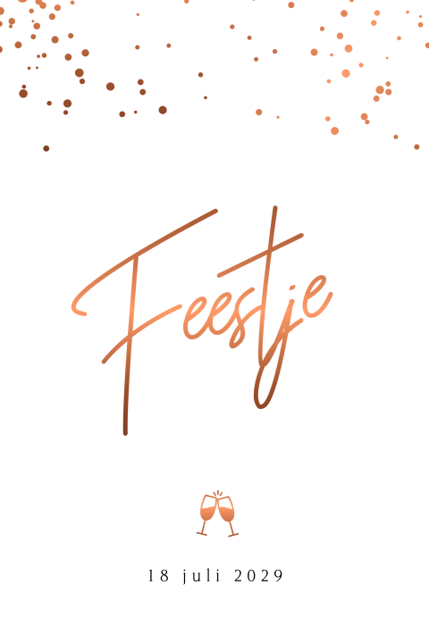 Stijlvolle uitnodiging feestje