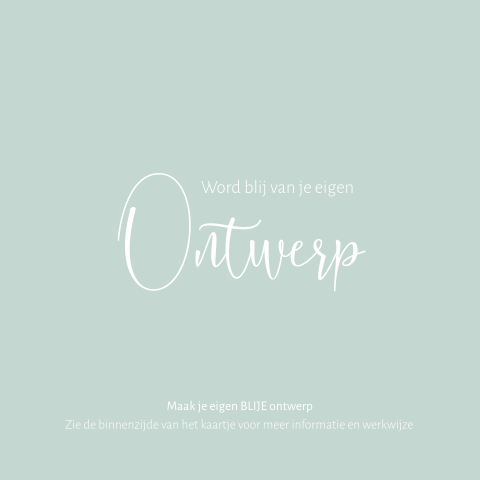 Maak je eigen ontwerp met trendy pastel groen