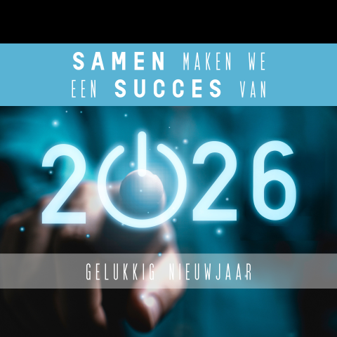 Zakelijke kerstkaart "samen succes' met foto