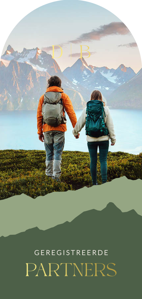 Geregistreerd partnerschap berglandschap met eigen foto en folie