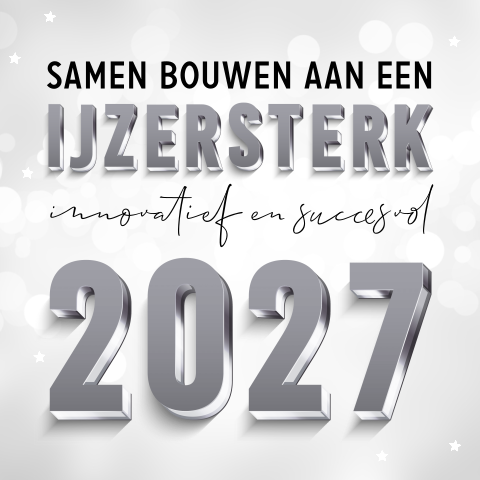 IJzersterk 2027 zakelijke kerstkaart