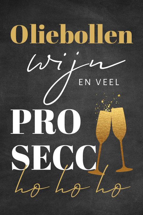 Een hippe kerstkaart met betonlook achtergrond en grappige tekst