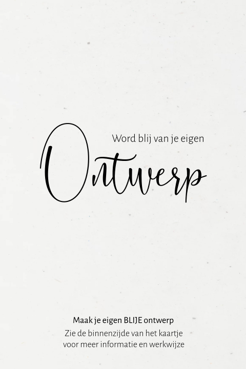 Blanco dubbele kaart op duurzaam papier formaat staand