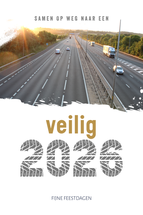 Een zakelijke kerstkaart speciaal voor de transport en logistiek