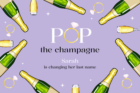 Pop the champagne vrijgezellenfeest uitnodiging