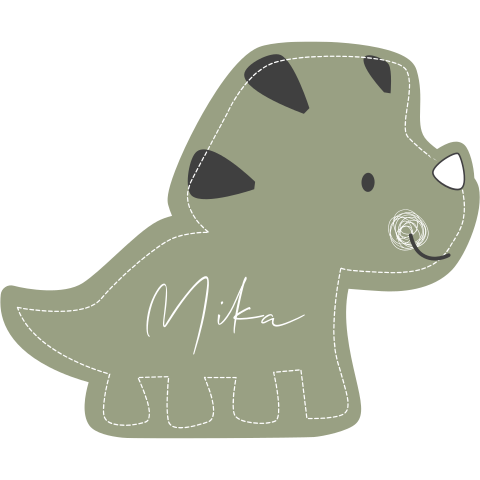Lief dino geboortekaartje voor een jongen