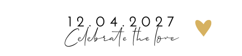 Label trouwdatum celebrate the love (per 16 stuks)