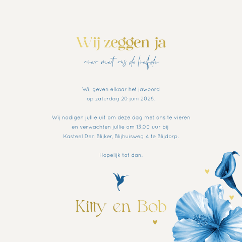 Kaart binnenkant