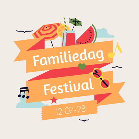 Uitnodiging festival familiedag in de zomer