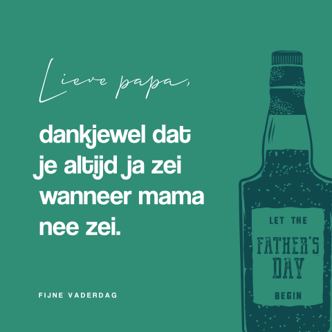 Whiskyfles Vaderdag wenskaart