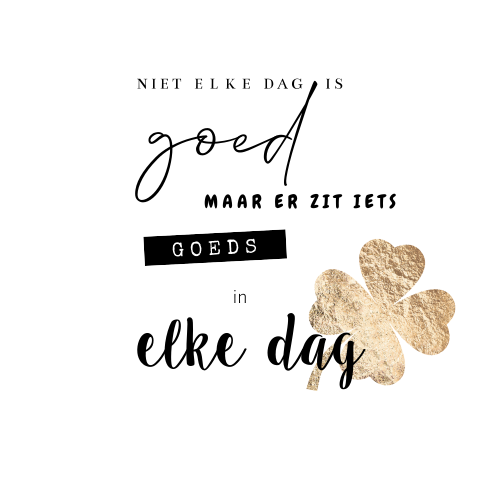 Denk aan je wenskaart typografisch