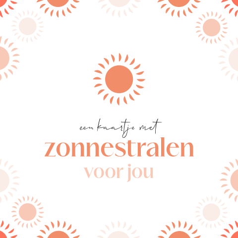 Zonnestralen wenskaart goed doel Stichting Long Covid