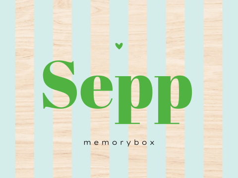 Geboorte memory box voor jongen met strepen en hartje