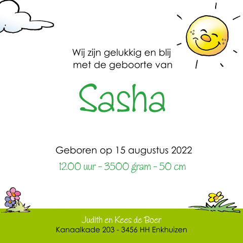 Kaart binnenkant