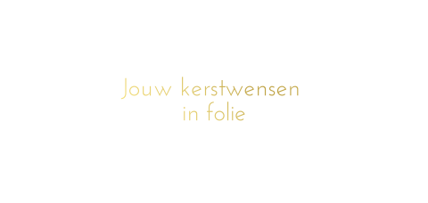 Enkele panorama folie kerstkaart zelf ontwerpen
